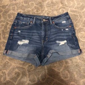 Aeropostale high waisted shorty shorts